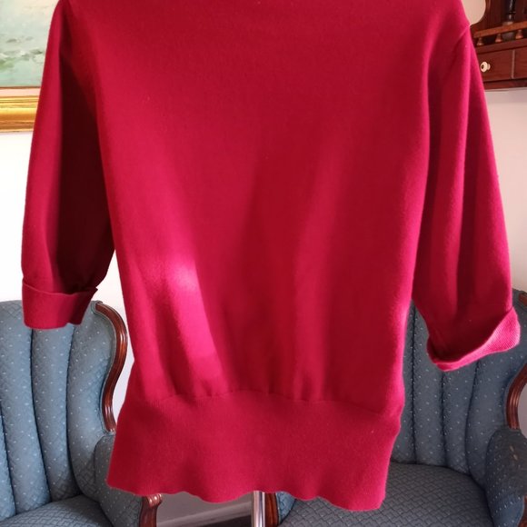 Maurices Burgundy Sweater Size Large EUC Top-Item #231 - Picture 2 of 3